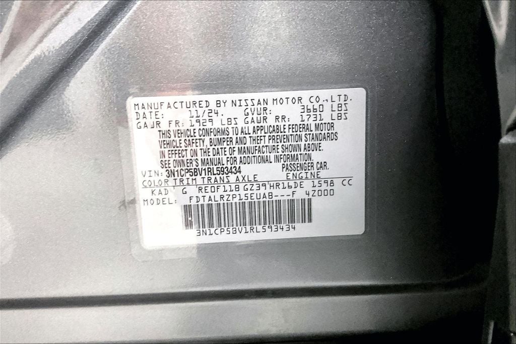 2024 Nissan Kicks S Xtronic CVT
