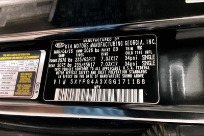 2016 Kia Sorento L