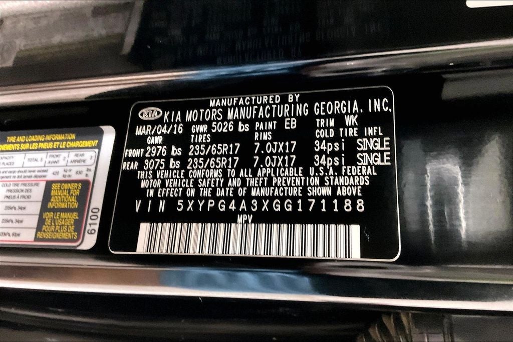 2016 Kia Sorento L