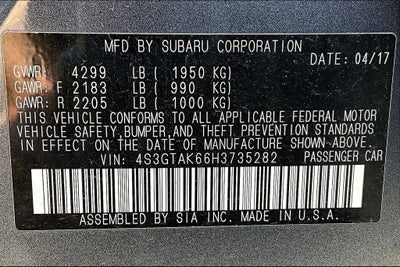 2017 Subaru Impreza Sport